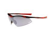 Beton Thor Half Frame TR 90 Mirrored Shield Lens Matte Active Sport Wrap Sunglasses 80mm Black Red Smoke