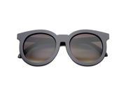 Women s Oversized Colorful Horn Rimmed Flat Lens Round Sunglasses 64mm Black Gold Lavender