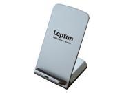 Lepfun Q700 3 Coils QI Wireless Charger Pad for Samsung Note 3 Note 4 Note 5 LG G4 G5...and All QI Enabled Devices Silver