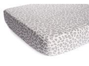 Carter s Printed Fitted Sheet Grey Cheetah
