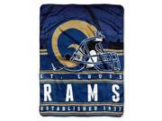 The Northwest Company NFL St. Louis Rams Stacked Silk Touch Blanket 60 Inch by 80 Inch
