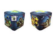 Nickelodeon Ninja Turtles Dark Ninja Cubed Ottoman 12 by 12 Inch