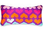 Hearts Printed Oblong Pillow