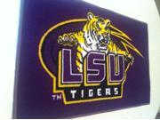 NCAA LSU Tiger Tufted Rug Door Mat 20 x 30