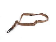 Cetacea Single Point Rifle Sling with Mash Hook Coyote Tan