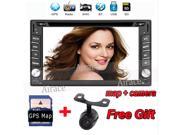 New universal Car Radio Double 2 Din Car DVD Player GPS Navigation In dash Car PC Stereo Head Unit video Free Map subwoofer