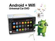 Pure Android 4.4 2din Universal Car DVD Video Player GPS Navigation Audio Radio Stereo Bluetooth SWC