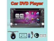 Car Electronic car dvd player gps navigation 6.2 Touch Screen USB Bluetooth Radio 2 din in dash support rear view camera input