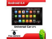 Dual Core 1GHZ Two Din 7Inch Android 4.4 Universal Car Non DVD Player With Wifi 3G Host GPS BT Mirror Link Radio Free Map