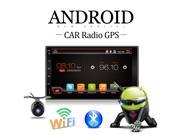 Capacitive Android 4.4 3G Wifi Car DVD GPS Navigation 2DIN Car Stereo Radio Car GPS Bluetooth USB SD Universal Player