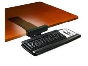 3M Tool Free Installation Knob Adjust Keyboard Tray Standard Platform Gel Wrist Rest Precise Mouse Pad Black