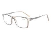 Eyekepper Stylish Crystal Clear Vision Quality TR90 Frame Spring Hinges Mens Womens Reading Glasses Grey Frame 3.0