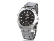 Simple Elegant Quartz Analog Wristwatch Stainless Steel Watch