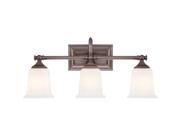 Quoizel 3 Light Nicholas Bath Fixture in Harbor Bronze NL8603HO