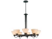 Kenroy Home 90058CBZ Odyssey 8 Light Chandelier Copper Bronze Finish