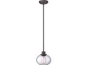 Quoizel TRG1508OZ Trilogy with Old Bronze Finish and Rod Hung Mini Pendant Brown
