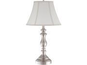 Quoizel 1 Light Stockton Table Lamp in Brushed Nickel Q1054TBN