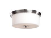 Artcraft Lighting AC2193PN Russell Hill 15 in. x 7 in. 2 Light Flush Mount Polished Nickel