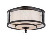 Quoizel 2 Light Adonis Flush Mount in Dark Cherry ADS1615DC