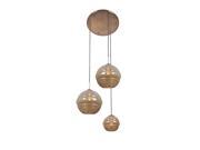 Kalco Celine 3 Light Foyer Light Chemical Bronze 7578CB