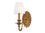 Hudson Valley Empire 1 Light Wall Sconce in Aged Brass 331 AGB