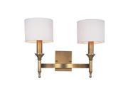Maxim Lighting Fairmont 2 Light Wall Sconce in Natural Aged Brass 22379OMNAB
