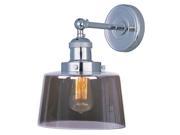 Maxim Mini Hi Bay 1 Light Wall Sconce w Bulb in Polished Nickel 25069MSKPN BUI