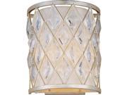 Maxim Lighting Diamond 1 Light Wall Sconce Golden Silver 21458OFGS
