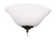 13in. Frosted White Glass Bowl Ceiling Fan Light Kit