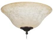 13in. Powdered Amber Glass Bowl Ceiling Fan Light Kit