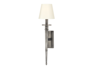 Hudson Valley Lighting 220 AS WS Wall Sconces Indoor Lighting Aged Silver White Silk Shades