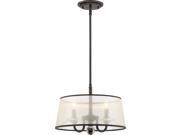 Quoizel Ceremony 3-Light Semi-Flush Mount in Palladian Bronze Quoizel Ceremony 3-Light Semi-Flush Mount in Palladian Bronze