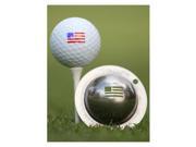 Tin Cup Golf Ball Custom Marker Alignment Tool Stars and Stripes