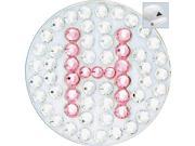 Bella Crystal Golf Ball Marker Hat Clip Initials Collection H Pink