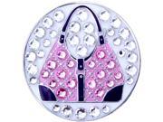 Bella Crystal Golf Ball Marker Hat Clip Hand bag Pink