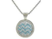 Chevron Micro Pave Crystal Chameleon Magnetic Golf Ball Marker Necklace by Navika