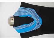 Amtal Women Blue Grey Solid Stripe Color Large Infinity Jersey Knit Scarf