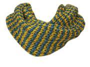 Amtal Women Yellow Blue Crochet Knit Winter Soft Casual Infinity Scarf