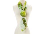 Amtal Women Two Color Lightweight Soft Casual Wings Floral Design Oblong Scarf