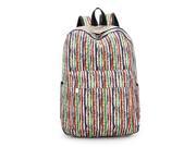 Revolity Canvas Print Backpack Student Travelling Bag School Fashion Pringting Rainbow Backpack Color Multi colorful