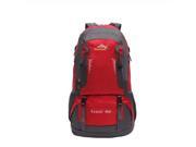 Revolity Large 60L Lightweight Travel Water Resistant Backpack Climbing Hiking Backpack Color Red