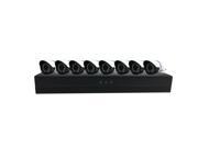8 CHANNEL MULTI PORT NVR WITH 8 720P IP CAMERAS SECURITY SYSTEM KIT[NO HDD] CAT5 CABLES INCLUDED AND 1 8 POWER SPLITTER