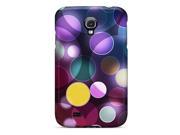 Scratch free Phone Case For Galaxy S4 Retail Packaging Colorful Circles