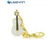 LEIZHAN USB Flash drive Diamond Jewelry Violin USB Flash memory Metal Pen Drive 8G 16G 32G U disk