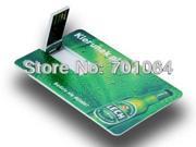 DHL shipping OEM 50Pcs 32GB 16GB bank card usb flash drive s flash pen drive logo printing