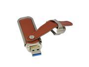 Can be customized LOGO Leather USB 3.0 usb flash drive 64gb b Pen Drive pendrive 10pcs lot