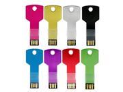 Mini metal Aluminium key shape USB flash drive 8GB 16GB 32GB 64GB usb memory stick Pendrive Flash Drive