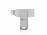 Original iDiskk MFi Metal Drive U Disk Lightning Data USB Flash Drive for iPhone 6s plus 6s 6 6 plus 5 5s iPad iPod Mac PC