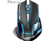 Mosunx E 3lue 6D Mazer II 2500 DPI Blue LED 2.4GHz Wireless Optical Gaming Mouse Computers Mouse Gamer USB Receiver PC Laptop