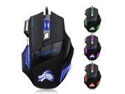 Professional Wired Gaming Mouse 7 Button 5500 DPI LED Optical USB Wired Computer Mouse Mice Cable Mouse